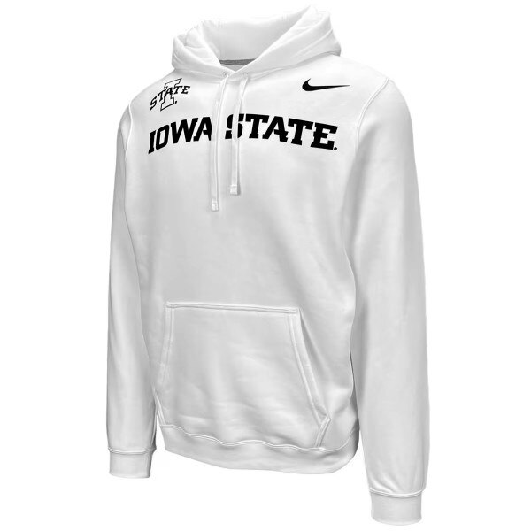 Nike Iowa State White Hooded Sweatshirt